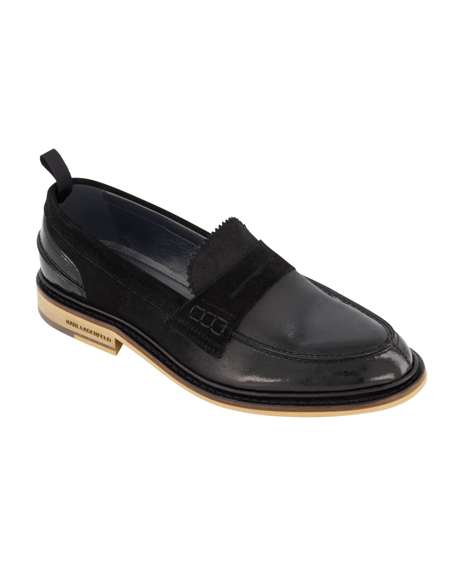 Men's White Label Suede Penny Loafers