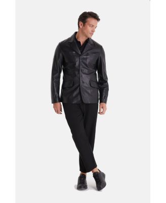 Men's Safari Jacket, Black