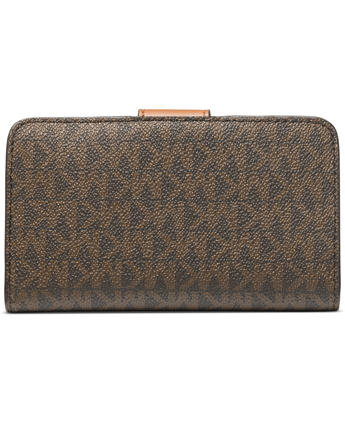 Michael Michael Kors Charm Logo Tab Pocket Bifold Wallet -acorn