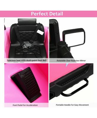 12V Electric Ride On Truck with Parental Remote Control and LED Lights