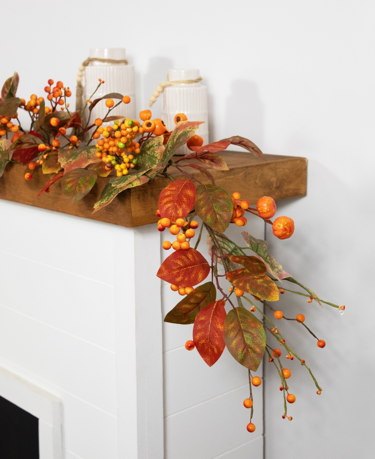 Northlight Pumpkins And Berries Artificial Fall Harvest Garland In Orange