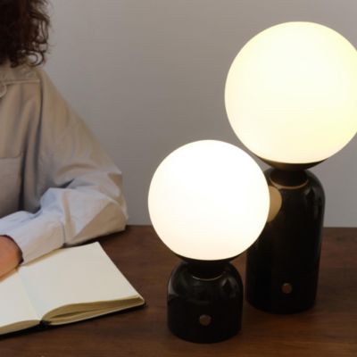 Mila 10" Dimmable LED Table Lamp with Marble Base