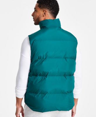 Men's Solid-Color Quilted Puffer Vest