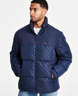 Tommy Hilfiger - Men's Mixed-Media Puffer Jacket