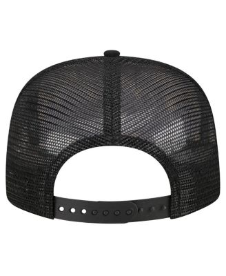 Men's Black Los Angeles Lakers Seeing Diamonds A-Frame Trucker 9FIFTY Snapback Hat