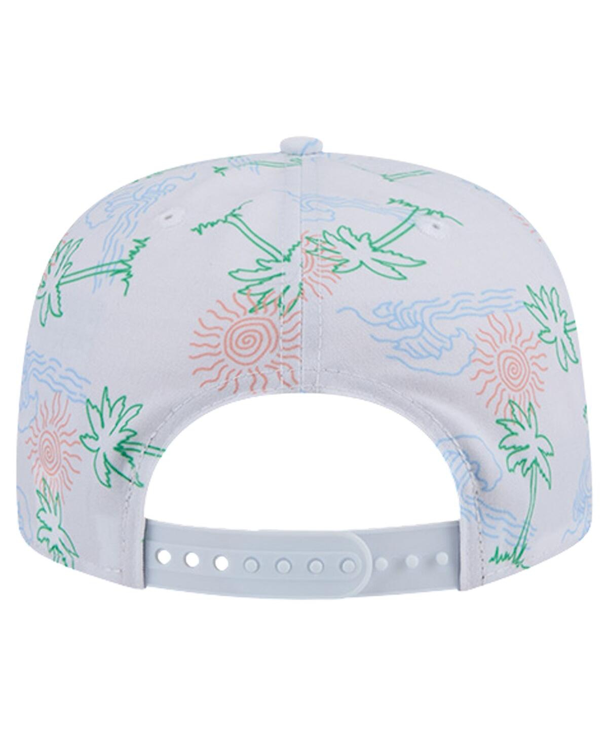 New Era Men's White Los Angeles Rams Vacay Golfer Snapback Hat In White