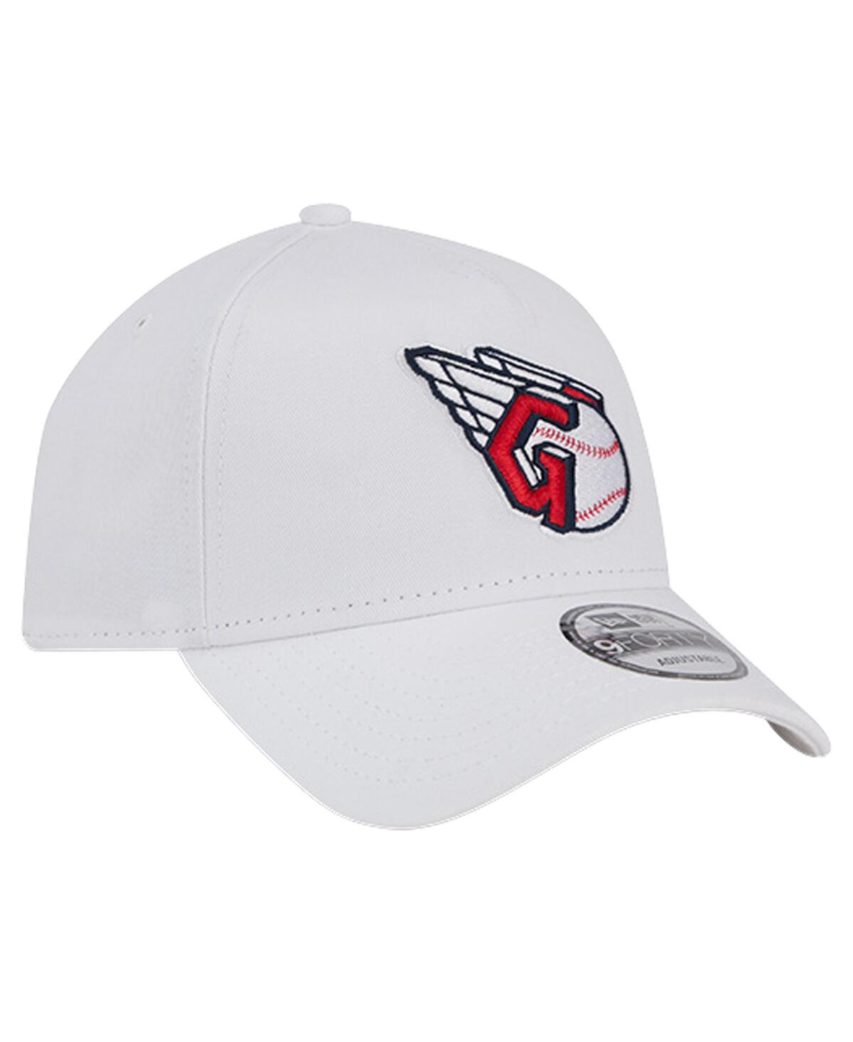 NEW ERA MEN'S WHITE CLEVELAND GUARDIANS TC A-FRAME 9FORTY ADJUSTABLE HAT 