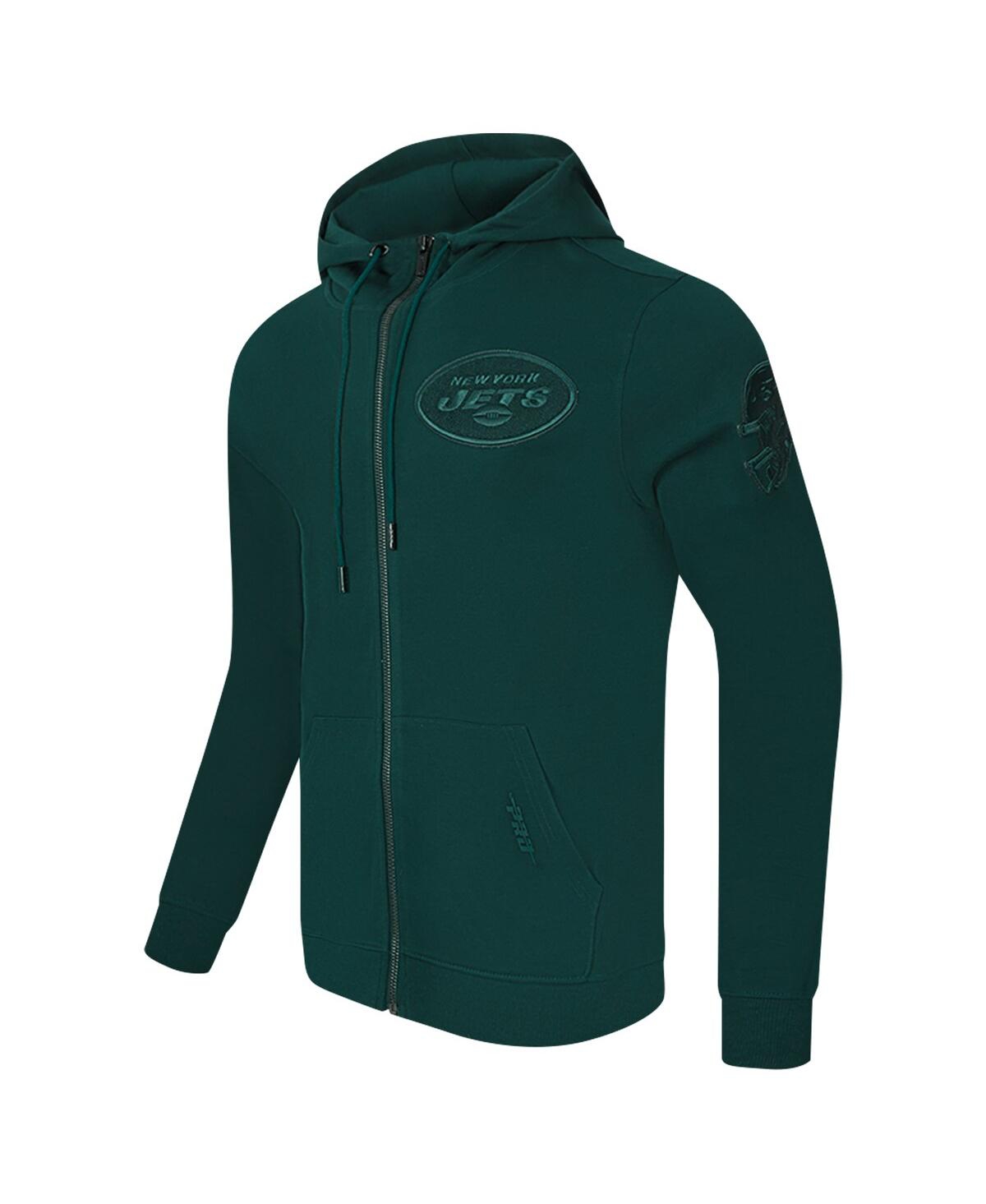 Pro Standard Men's Green New York Jets Triple Tonal Full-zip Hoodie In Kelly Green