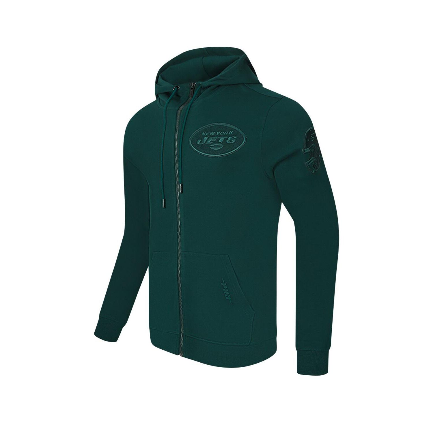 Men's Green New York Jets Triple Tonal Full-Zip Hoodie