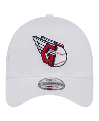 Men's White Cleveland Guardians TC A-Frame 9FORTY Adjustable Hat