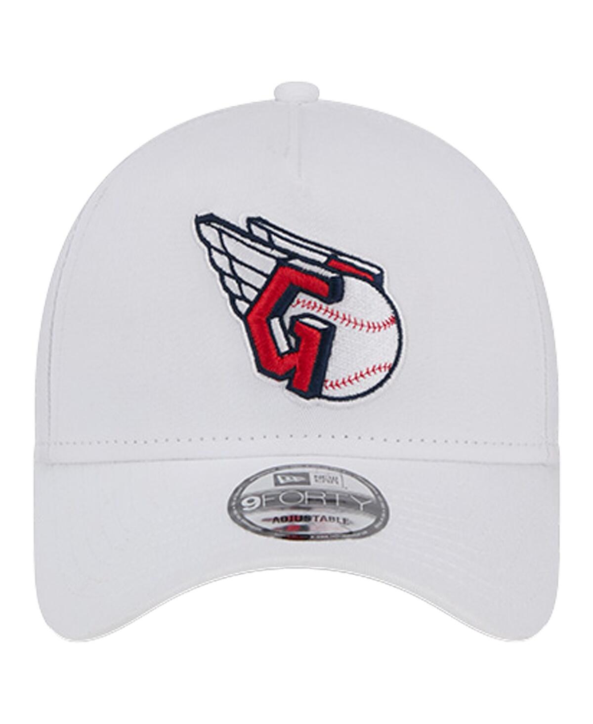 NEW ERA MEN'S WHITE CLEVELAND GUARDIANS TC A-FRAME 9FORTY ADJUSTABLE HAT 