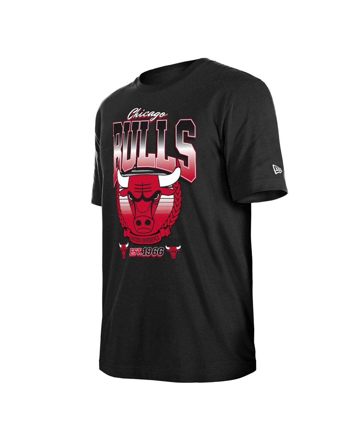 New Era Men's And Women's Black Chicago Bulls Summer Classics T-shirt In Black