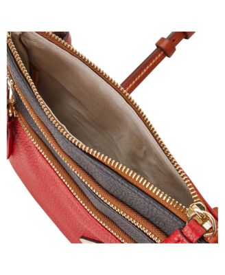 Cincinnati Reds Infield Triple Zip Crossbody Purse