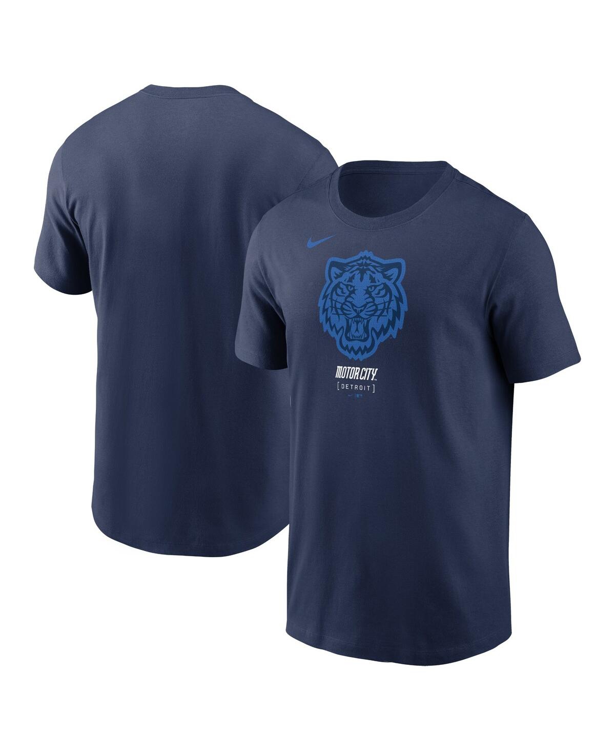 Nike Men's Navy Detroit Tigers 2024 City Connect Large Logo T-shirt In Blue