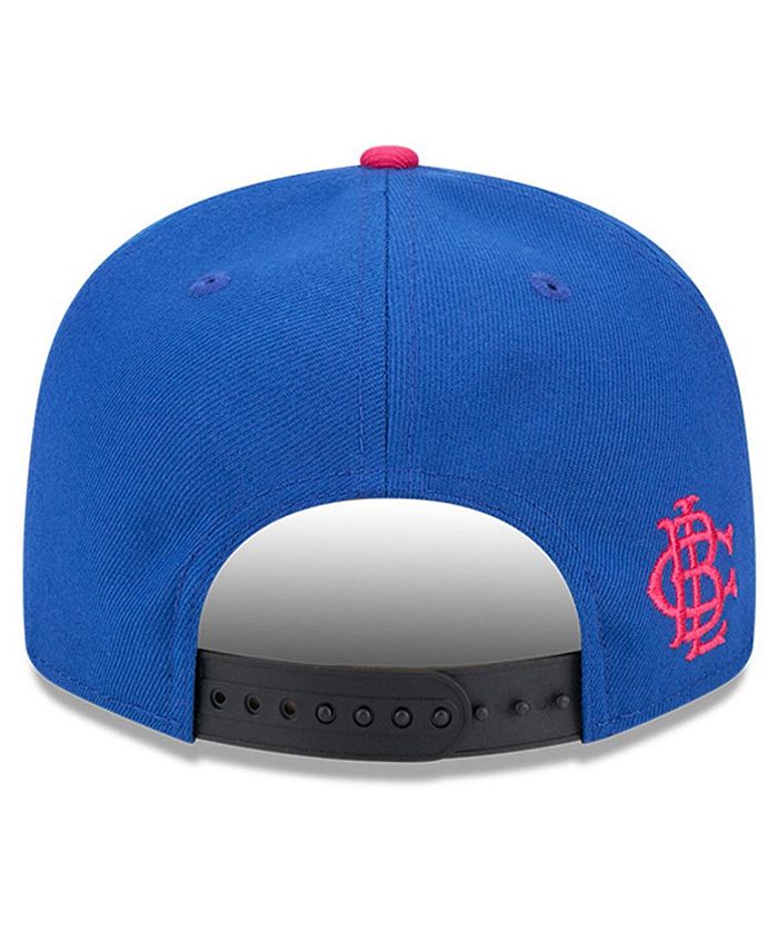Casquette Plate Beige Snapback Avec Logo Orange 9FIFTY Side Patch New York Yankees Mlb De New Era