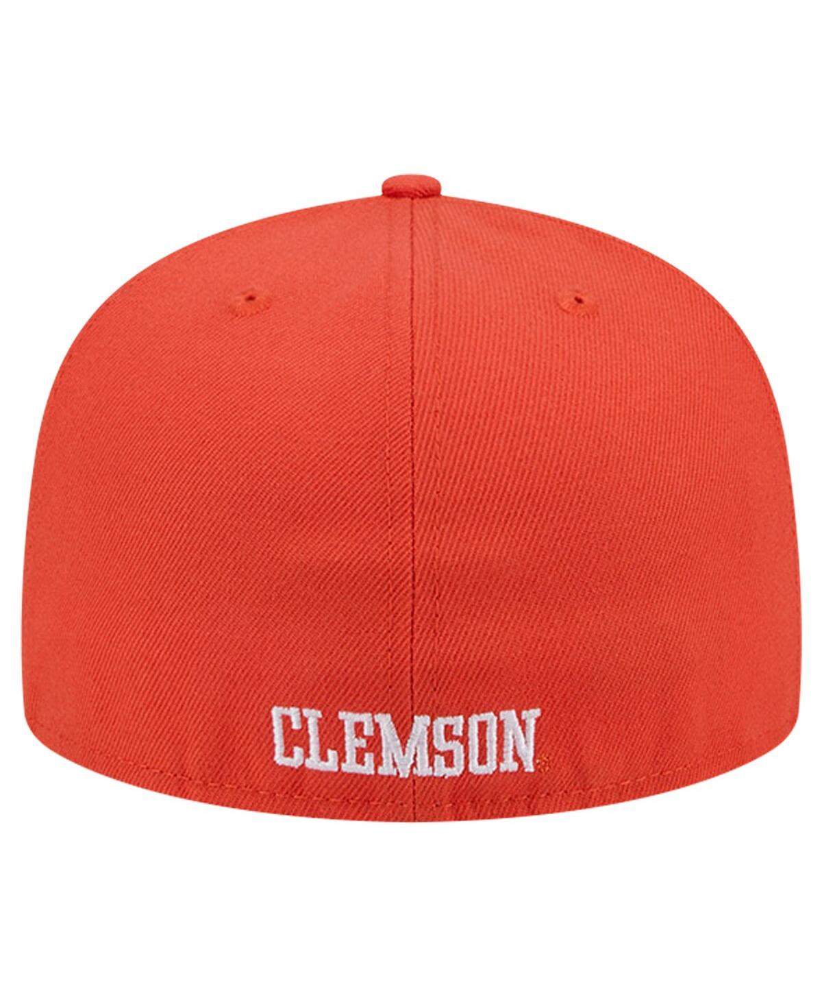 Shop New Era Men's Orange Clemson Tigers Throwback 59fifty Fitted Hat