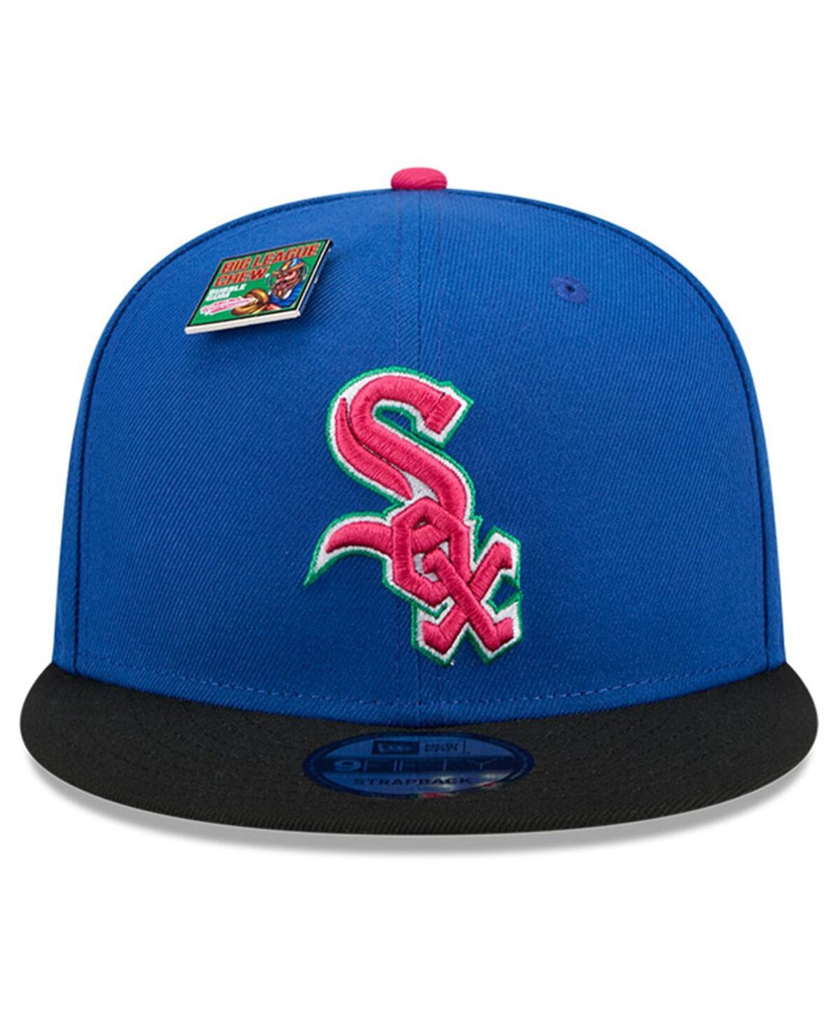 New Era Men's Royal/black Chicago White Sox Watermelon Big League Chew Flavor Pack 9fifty Snapback Hat In Royal,black