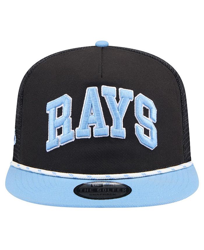 New Era Men's Black Tampa Bay Rays Throwback Meshback Golfer Hat - Macy's