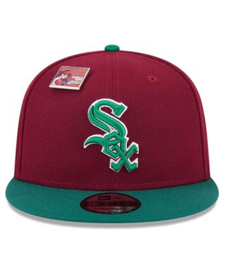 Men's Cardinal/Green Chicago White Sox Strawberry Big League Chew Flavor Pack 9FIFTY Snapback Hat