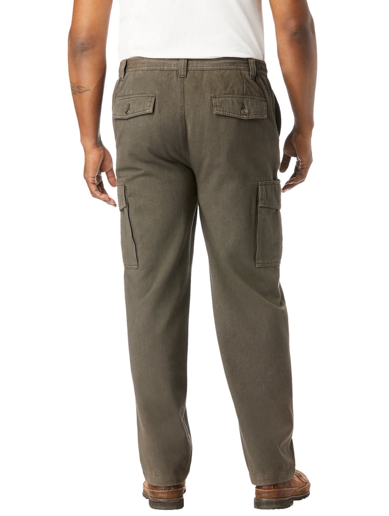 Men's by KingSize Renegade Side-Elastic Waist Cargo Pants