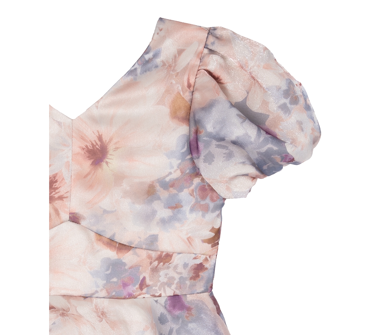 Rare Editions Big Girls Floral Organza Social Dress, Created for Macy's