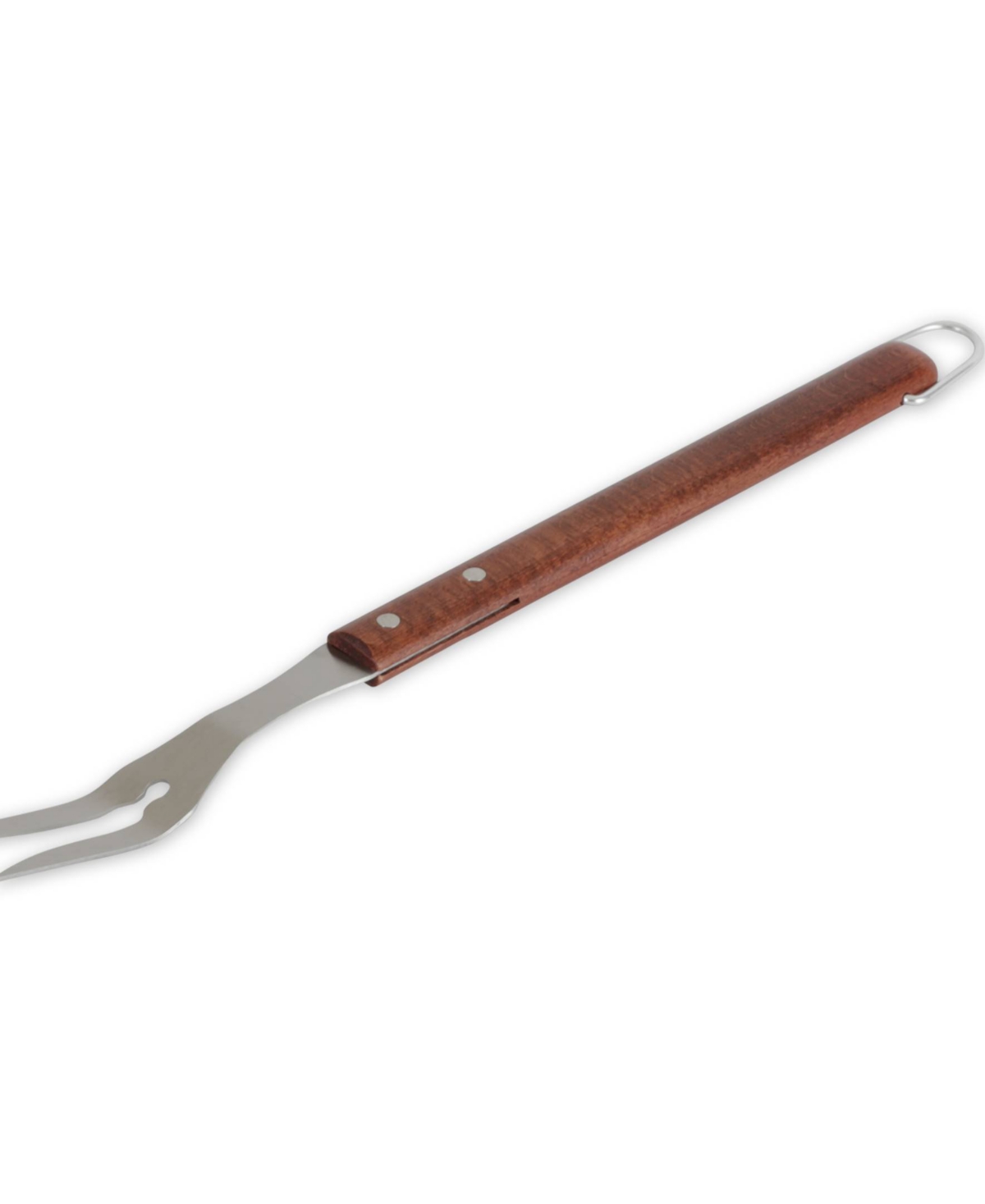 Rsvp International Stainless Steel Rosewood 19"x2"x1" Bbq Fork In Brown