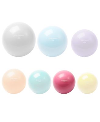 Toning Ball, 3 LB, Pink - Soft Weighted Mini Medicine Ball