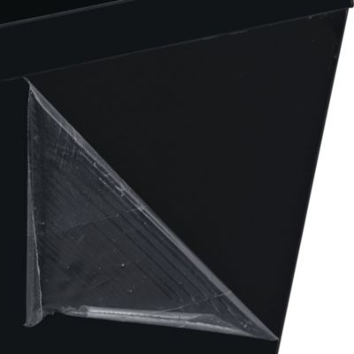 Geometric Glass Coffee Table with Storage