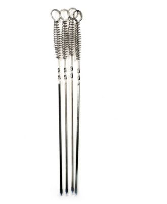 Endurance Stainless Steel 4 Piece 14" Spring Skewer Set