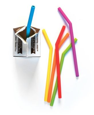 Silicone 6 Piece 6.5" Straw Set