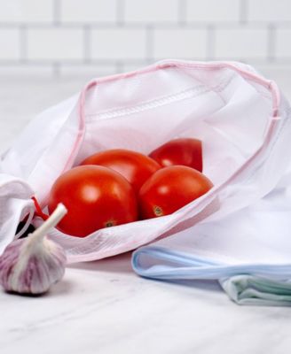 Polyester 3 Piece 12" x 16.25" Mesh Produce Bags Set