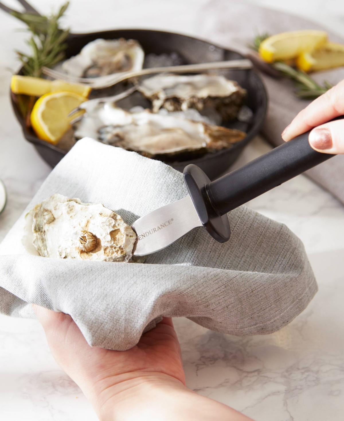 RSVP INTERNATIONAL ENDURANCE STAINLESS STEEL 9X2X2" OYSTER KNIFE 