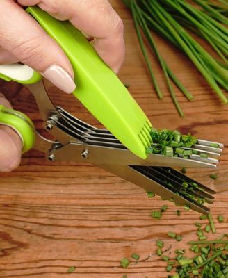 Stainless Steel Plastic 8x3" Kitchen Helpers Herb Scissors