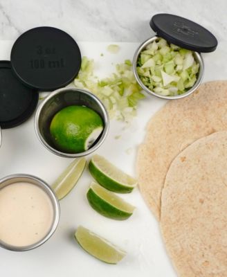 Endurance 4 Piece 3 ounce Condiment Cup and Lid Set