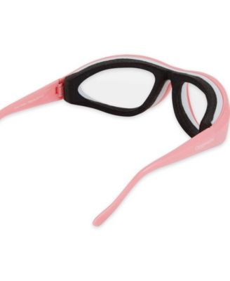 Plastic 5.5" x 6.5" x 1.5" Onion Goggles - Pink Frame