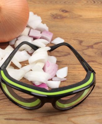 Plastic 5.5" x 6.5" x 1.5" Onion Goggles - Black Frame