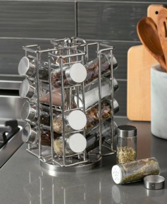 101 Piece 5.75&amp;quot; x 10.5&amp;quot; Revolving Spice Rack Jar Set