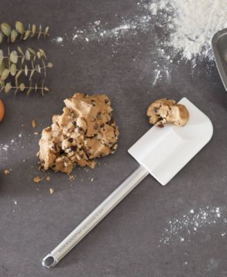 Endurance Stainless Steel Silicone 11.25" x 2.75" White Spatula