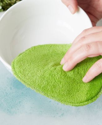 Cotton, Foam and Nylon Coated 3 Piece 6x4.7" Skrubby Sponge Set