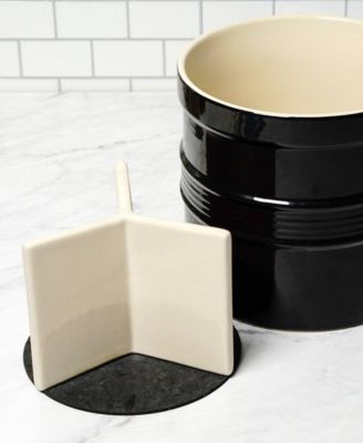 8" D x 7" H Black Oversized Tool Crock