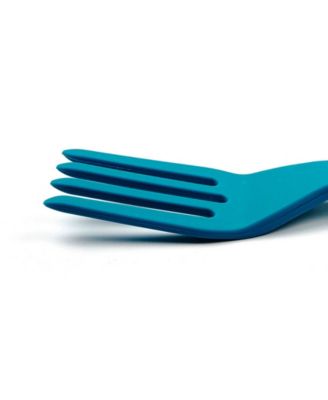 Silicone Coated Steel 11" x 2.25" Ela Series Turquoise Fork