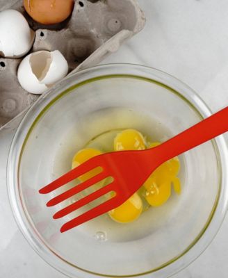 Silicone Coated Steel 11" x 2.25" Ela Series Red Fork