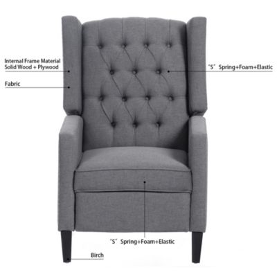 27" Wide Manual Wing Chair Recliner
