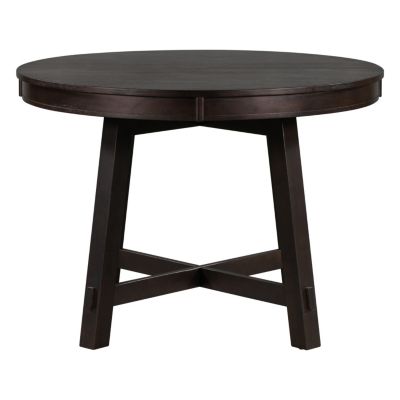 Streamdale  Furniture 1 pc oak wood  Classic Farmhouse Round Dining Table