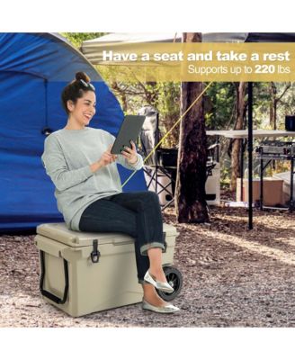 75 Qt Portable Cooler Roto Molded Ice Chest Insulated 5-7 Days