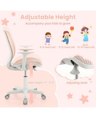 Kids Desk Chair Swivel Mesh Children Computer Chair with Adjustable Height