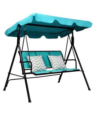 3 Person Patio Swing Canopy Yard Furniture
