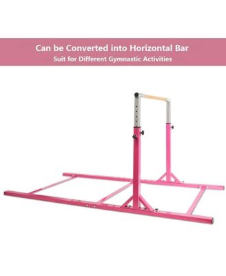 Kids Gymnastics Parallel Bars Double Horizontal Bars Adjustable