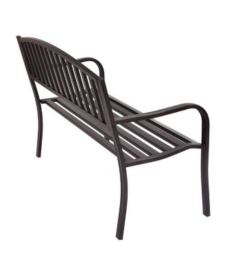 50'' Patio Garden Bench Park Yard Outdoor Furniture Loveseats