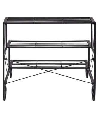 3 Tier Outdoor Metal Plant Stand Flower Planter Garden Display